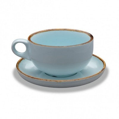كوب شاي بورسلين - ازرق فاتح