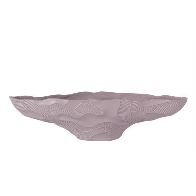 صحن بورسالين مزخرف باللون النود