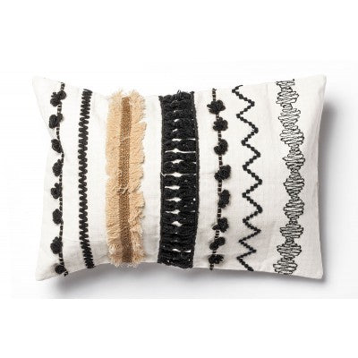 غطاء وسادة مستطيل من القطن تطريز و صناعة يدوية