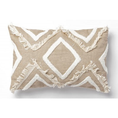 غطاء وسادة مستطيل من القطن تطريز و صناعة يدوية