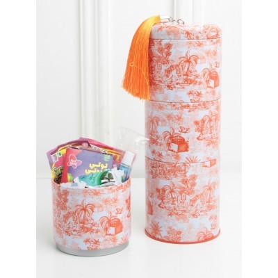 علبة قرقيعان - برتقالي