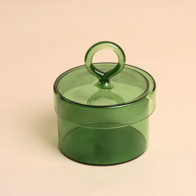 سكرية زجاج ملون - أخضر