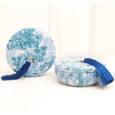 سلة قرقيعان بتصميم الجزيرة - أزرق