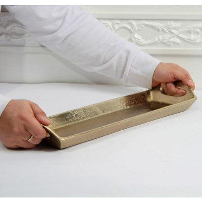 طقم 3 صواني الومنيوم - ذهبي