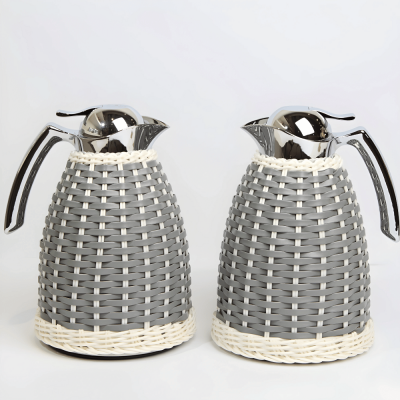 طقم مطارات رزان - رمادي