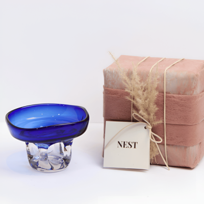 وعاء تقديم صغير - أزرق