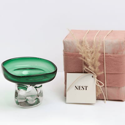 وعاء تقديم صغير  - أخضر