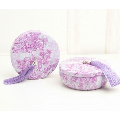 علبة حلو دائرية - بنفسجي