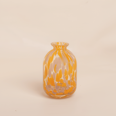 فازة زجاجية - صفراء