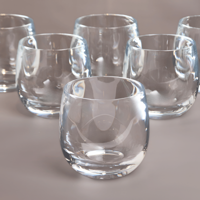 كوب شفاف ( ضد الكسر) - 6 قطع