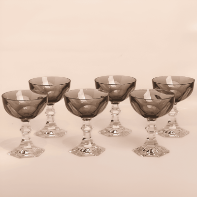 كاسات آيس كريم  اسود ( ضد الكسر ) -  6 قطع