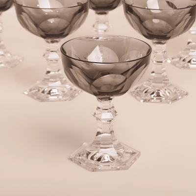 كاسات آيس كريم  اسود ( ضد الكسر ) -  6 قطع