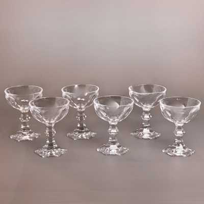 كاسات ايس كريم  شفاف ( ضد الكسر ) -  6 قطع