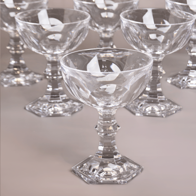 كاسات ايس كريم  شفاف ( ضد الكسر ) -  6 قطع