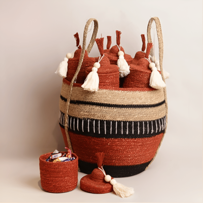 سلة قرقيعان كبيرة - برتقالي