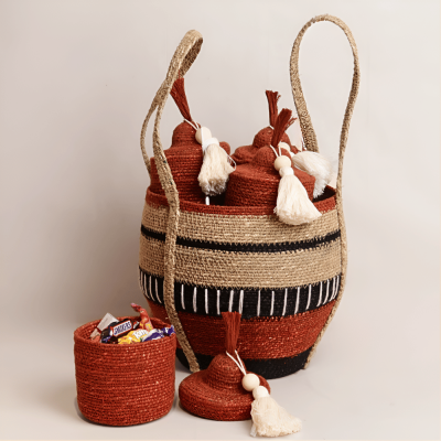 سلة قرقيعان صغيرة - برتقالي