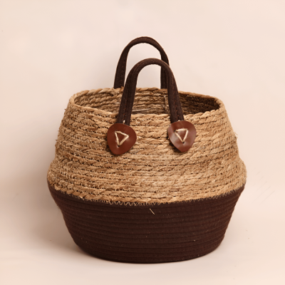 سلة  - بيج / بني (كبيرة).