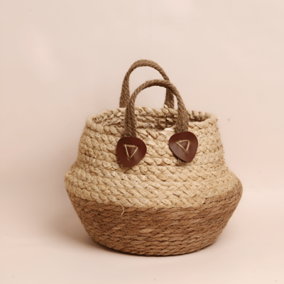 سلة قرقيعان - بيج (صغيرة).