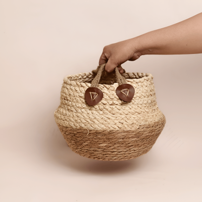 سلة قرقيعان - بيج (صغيرة).