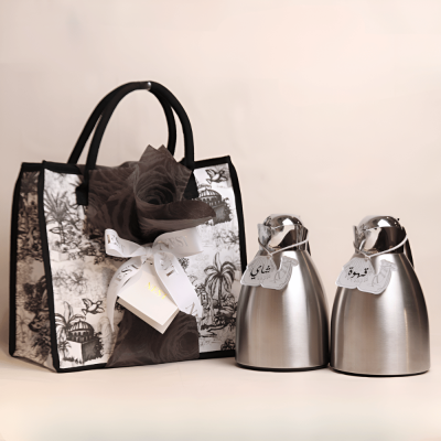 طقم مطارات مع جنطة - اسود