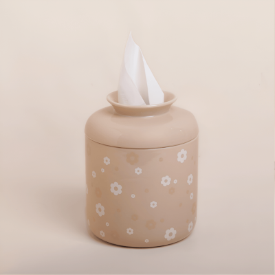 حامل مناديل بتصميم الورد