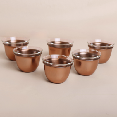 فنجان استانلس استيل - روزقولد