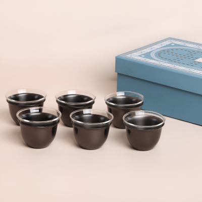 فنجان استانلس استيل - أسود