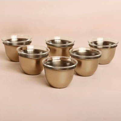 فنجان استانلس استيل - ذهب