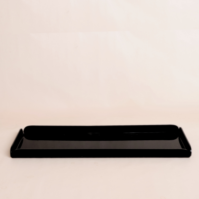 صينية اكريليك مستطيلة - أسود(صغير)