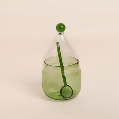 سكرية مع ملعقة - أخضر