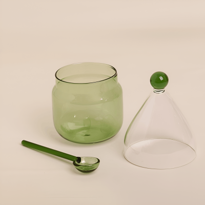 سكرية مع ملعقة - أخضر