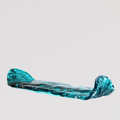 صينية زجاجية - تركوازي