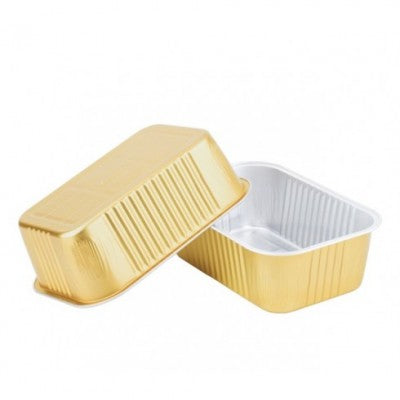 صحن طعام من الألمونيوم فويل للفرن والميكروويف مع غطاء 1035 ملل-6 حبة