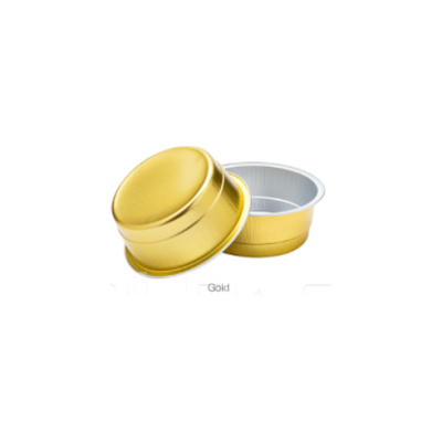 صحن طعام من الألمونيوم فويل للفرن والميكروويف مع غطاء قابل للتسخين 458 ملل- 6 حبة