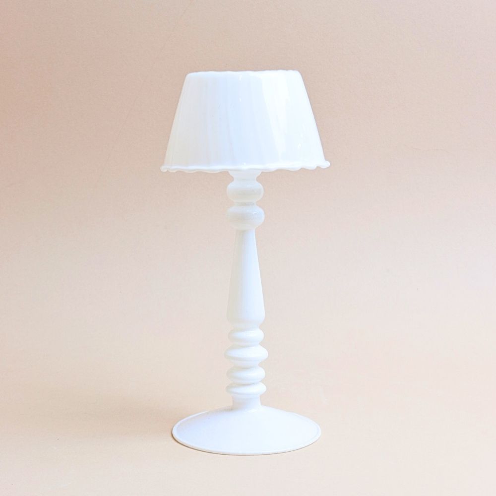 مصباح زجاجي – أبيض