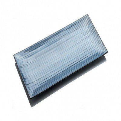 صحن مستطيل بورسلين باللون الازرق