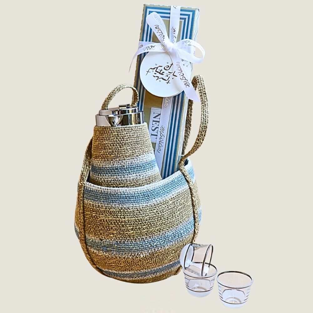 Ramadan combo small basket  gift set - Blue