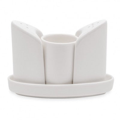 طقم بورسلين توزيع ملح وفلفل واعواد اسنان