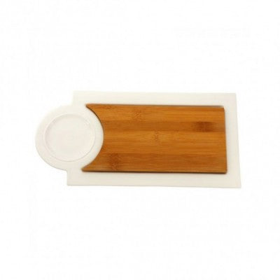 طبق تقديم خشب مع قاعده من البروسلين