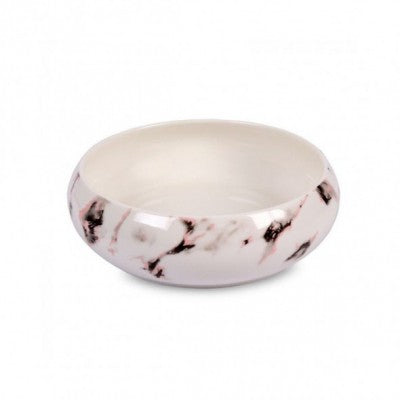 صحن عميق للسلطة بروسلين رخامي