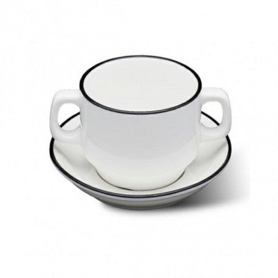 صحن شوربه بمقبض بورسلين