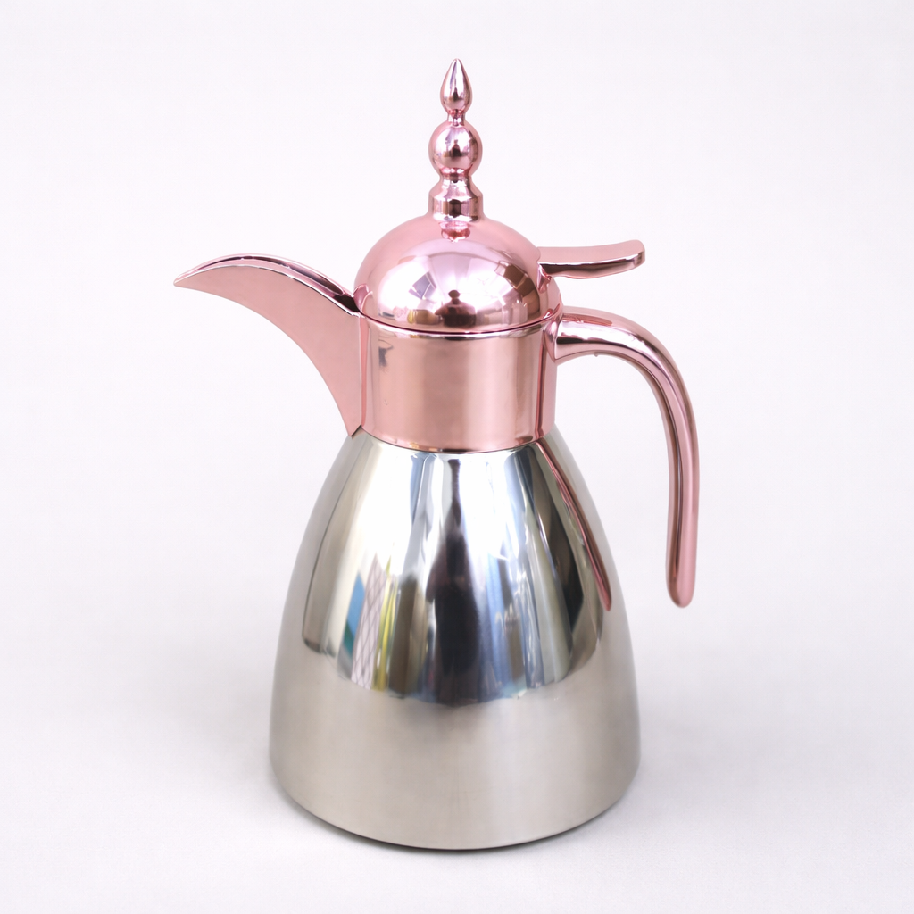 ترمس قهوة من الستانلس ستيل – سعة 0.7 لتر –وردي