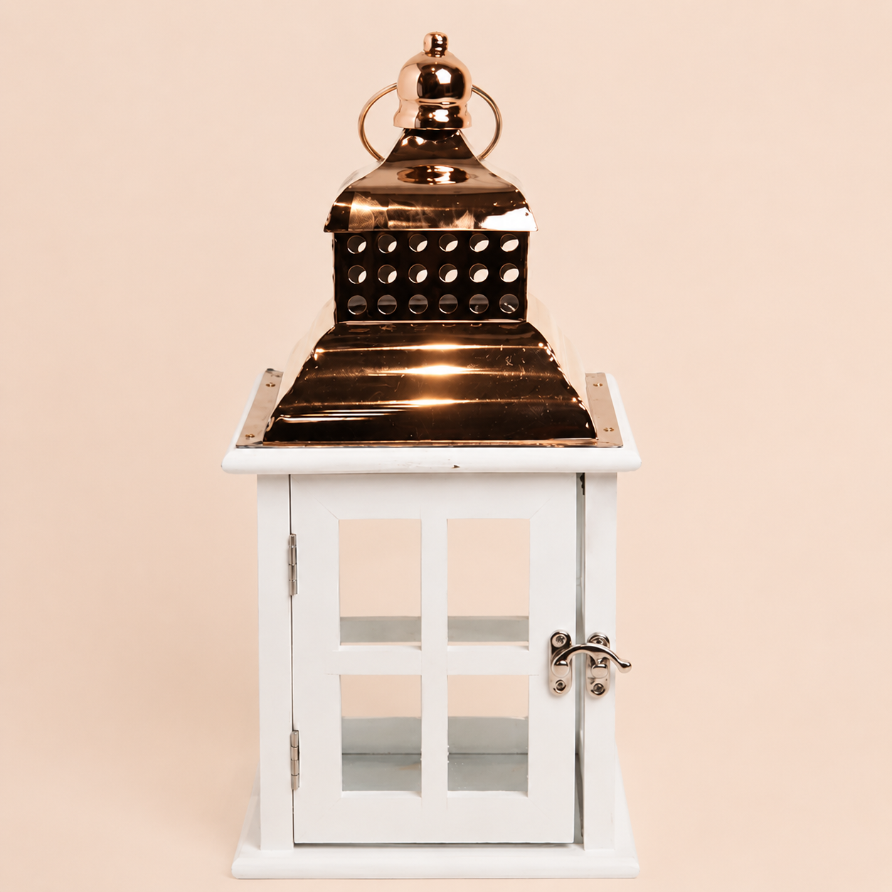 White Wooden Lantern