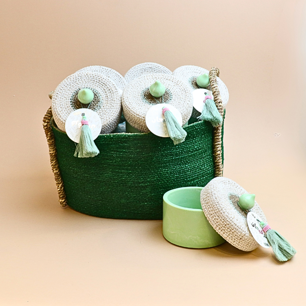 علبة قرقيعان من الريزن – أخضر