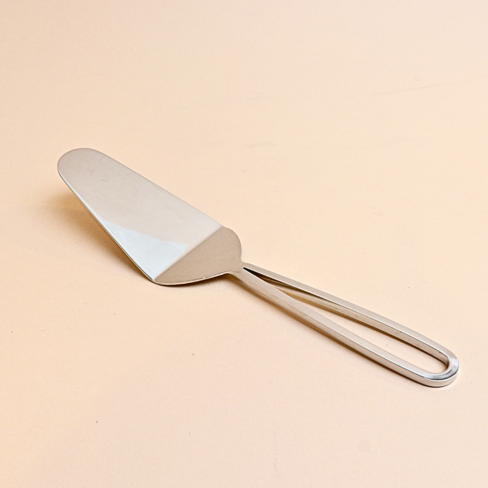 طقم تقديم الكيك – 1 قطعة (فضي)