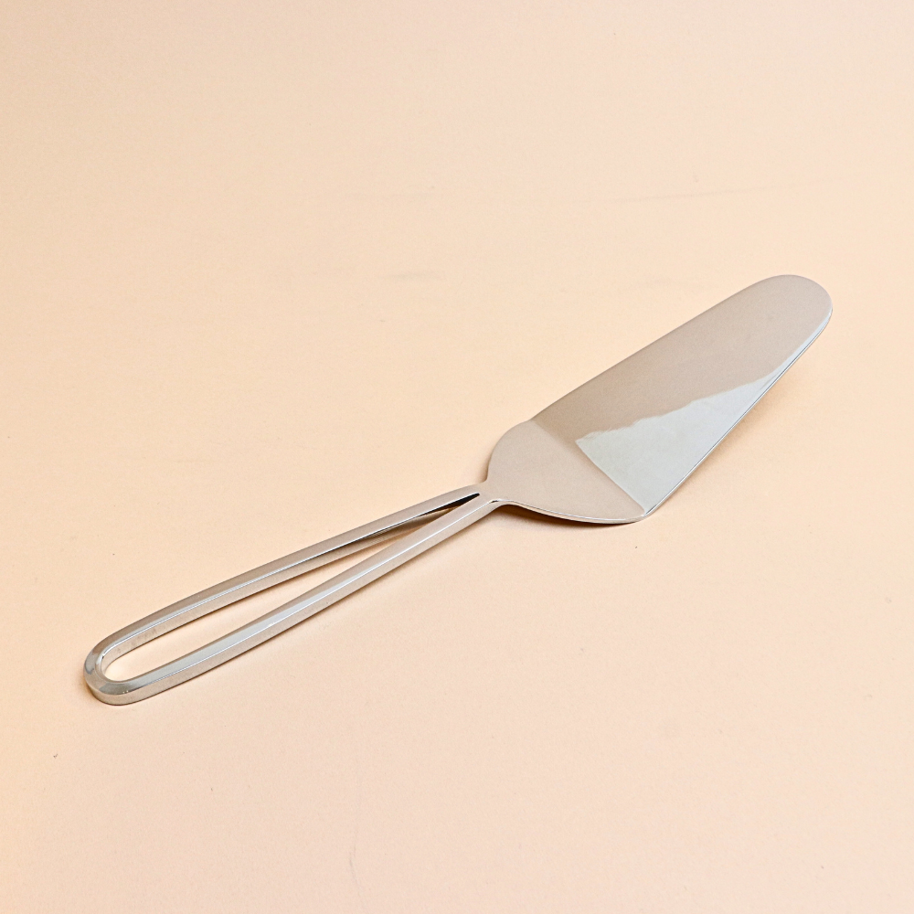 طقم تقديم الكيك – 1 قطعة (فضي)