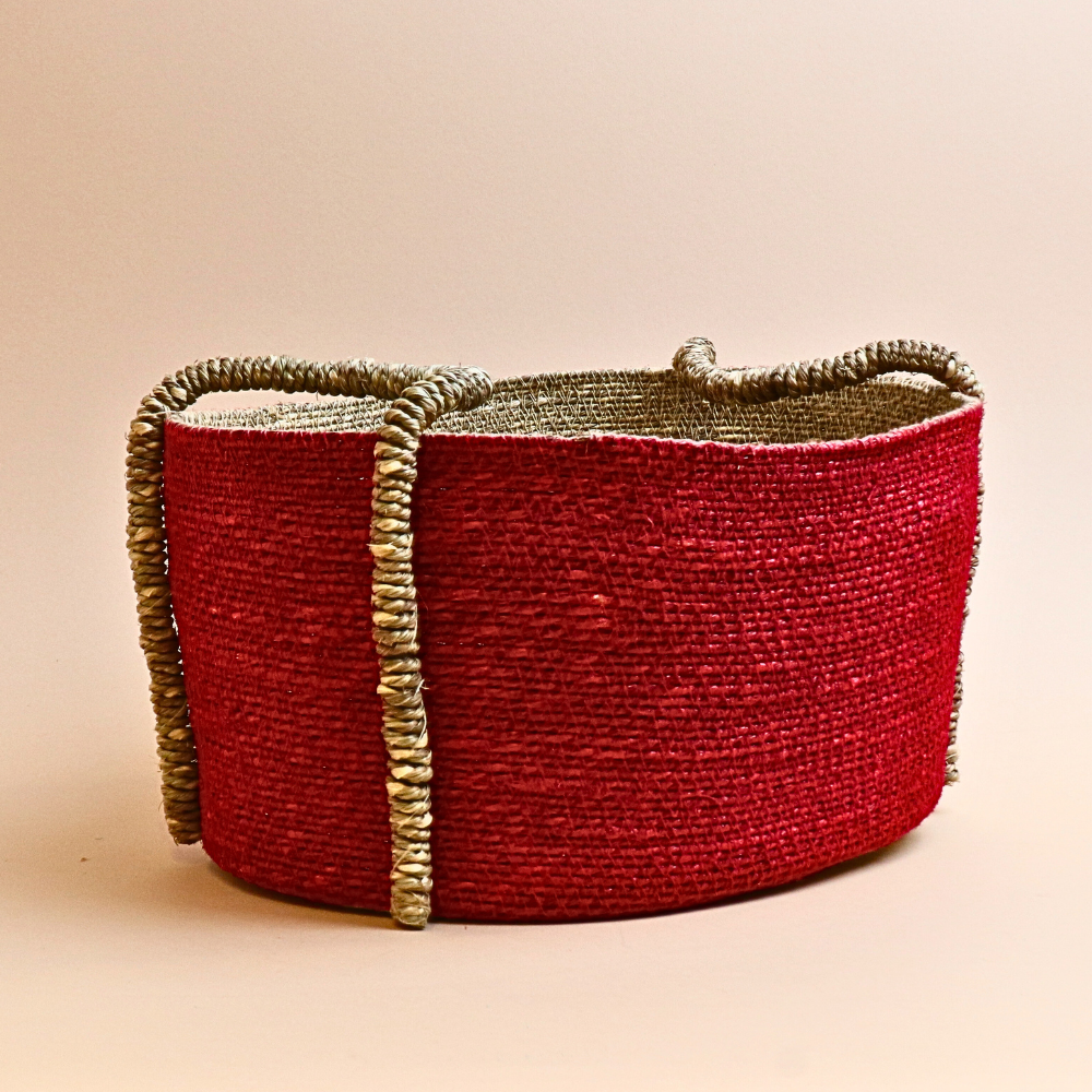 Handmade basket  - Red