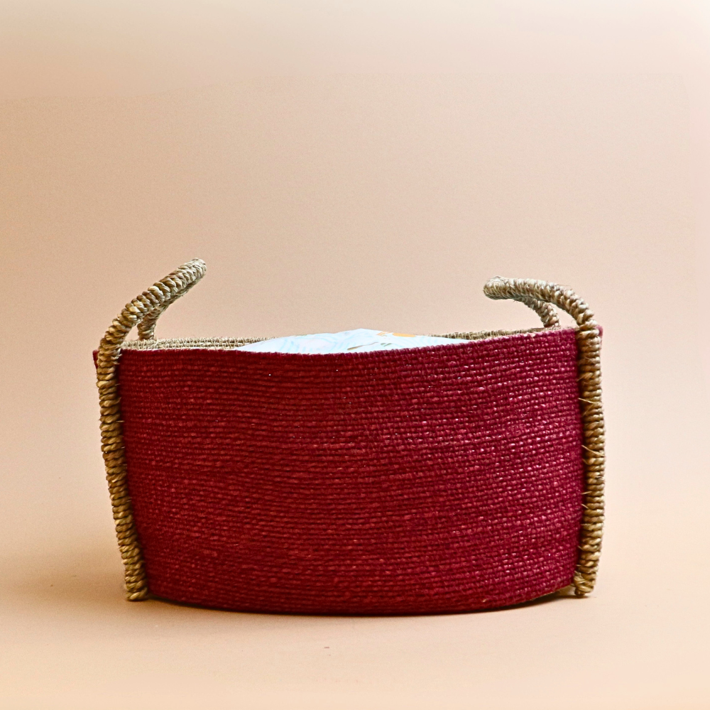 Handmade basket - Pink