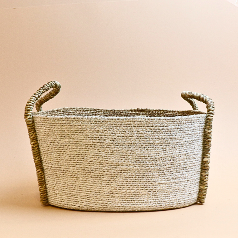 Handmade basket  - White