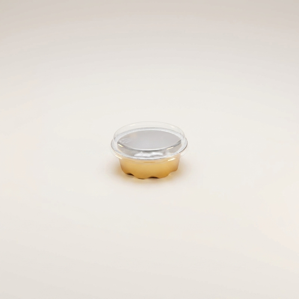 Aluminum Foil Food Containers (50 ml) - Gold(12 pieces)